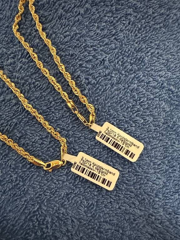 Armbänder & -reifen: Gold Kordelarmband – Neu und originalverpackt aus Spiez von Steven037