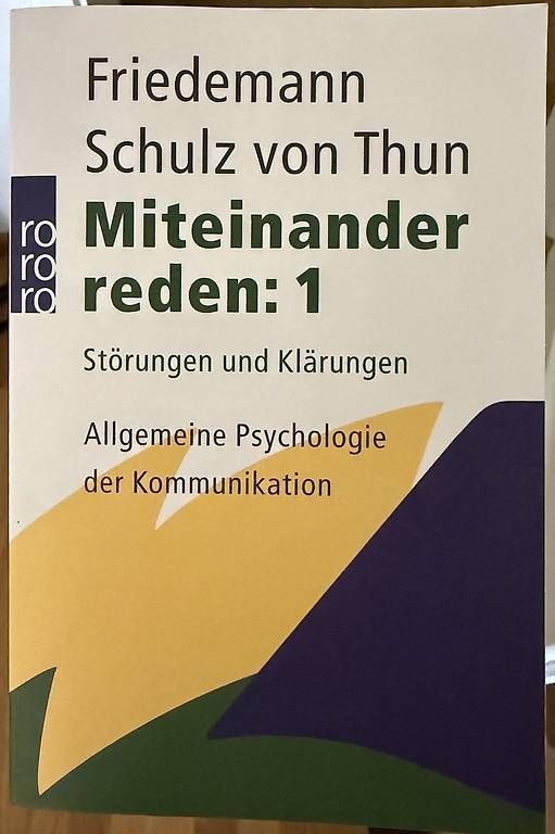 Libri: Miteinander reden  Schulz von Thun – Usato da Basel venduto da momo.st