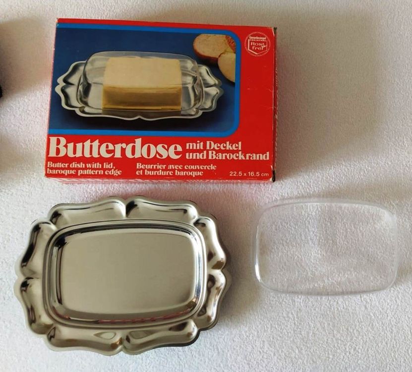 Dewocke Butterdose Mit Schneidedraht - Transparente Butteraufbewahrung | Luftdicht & Frischhaltend