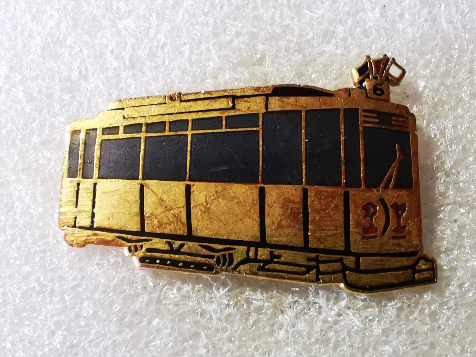Placchette & Badge: Ansteckpin 97: Eisenbahn Tram – Usato da Oppligen venduto da Pin-Fall-Shop