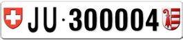 Plaques auto JU-300004