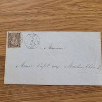 Brief Mit Sitzende Helvetia Château D'Oex 1877