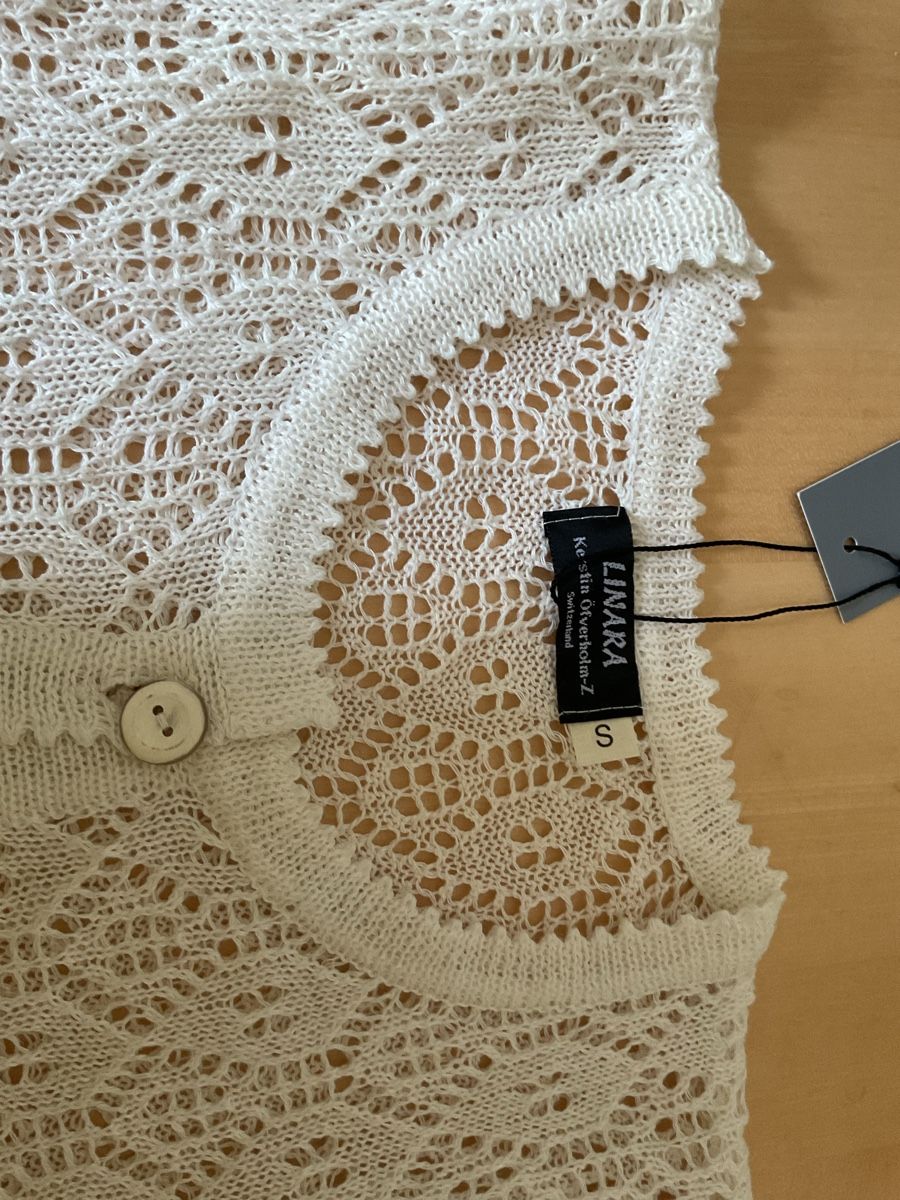 Jacken: Strickjacke LINARA weiss Grösse S Linen/ Cotton – Neu (gemäss Beschreibung) aus Wil ZH von RiccardaWegmann 6