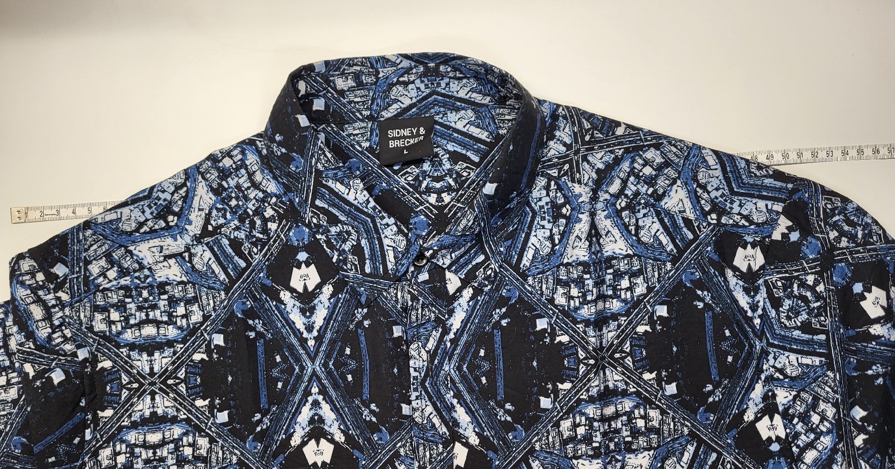 Camicie: Chemise Sidney & Brecker Taille L - Bleue – Usato da Martigny-Croix venduto da barbamama1977 5