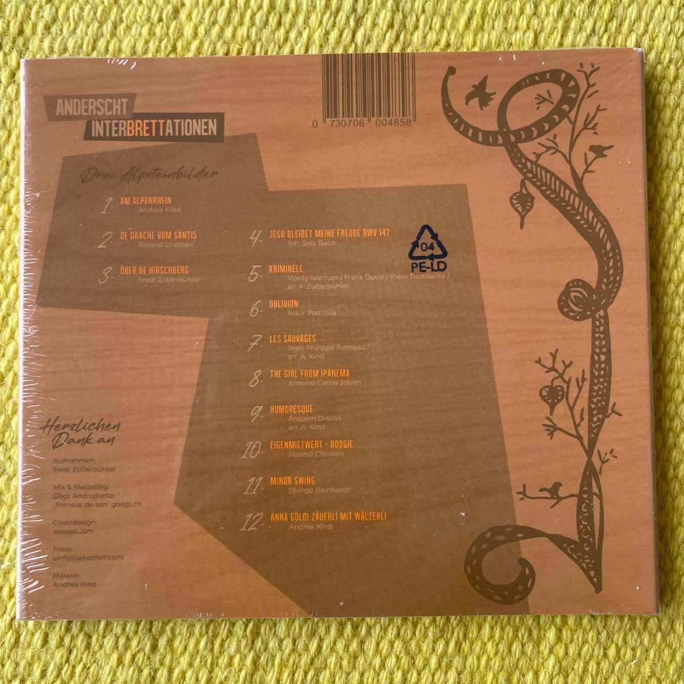 CDs: ANDERSCHT-(NEU) INTERBRETTATIONEN (DIGIPACK) – Neuf avec emballage d'origine à Rorschacherberg par CD-Roli 1