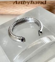 Ohrklemme-Ear Cuff Silber minimalistisch edel ohne Ohrloch