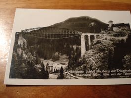 Arlbergbahn, mit Trisannabrücke, um 1950, ungelaufen