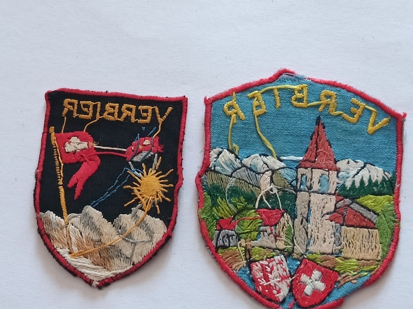 Patches: 2 écussons brodés Verbier Valais  – Gebraucht aus Bex von Canouille 3