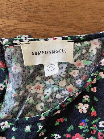 Armedangels Bluse, schwarz bunt geblümt, Gr. XS