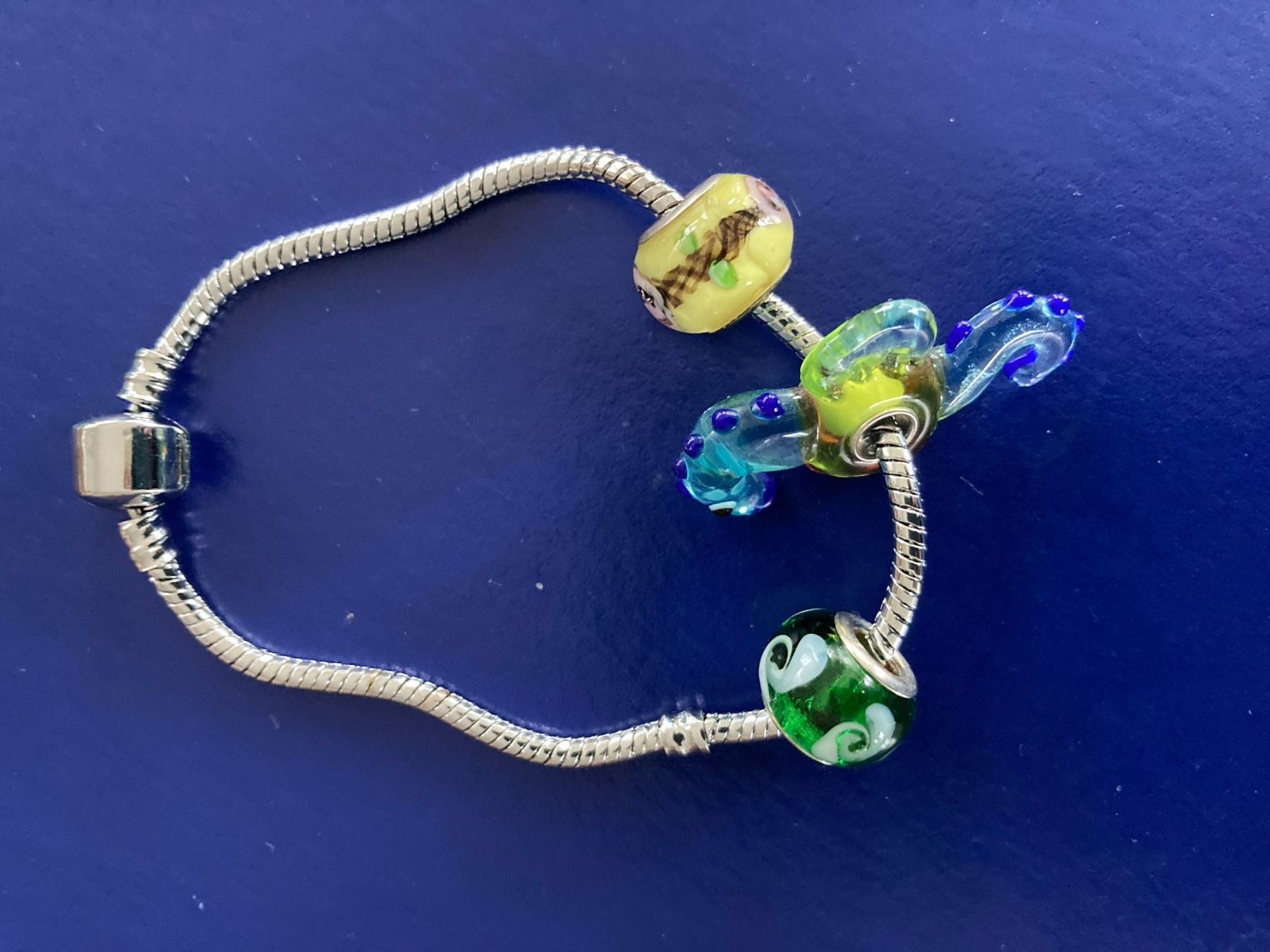 Armbänder & -reifen: Modeschmuck  Arm-Kette Bracelet mit 3 Beads – Neu (gemäss Beschreibung) aus Subingen von ArtBead