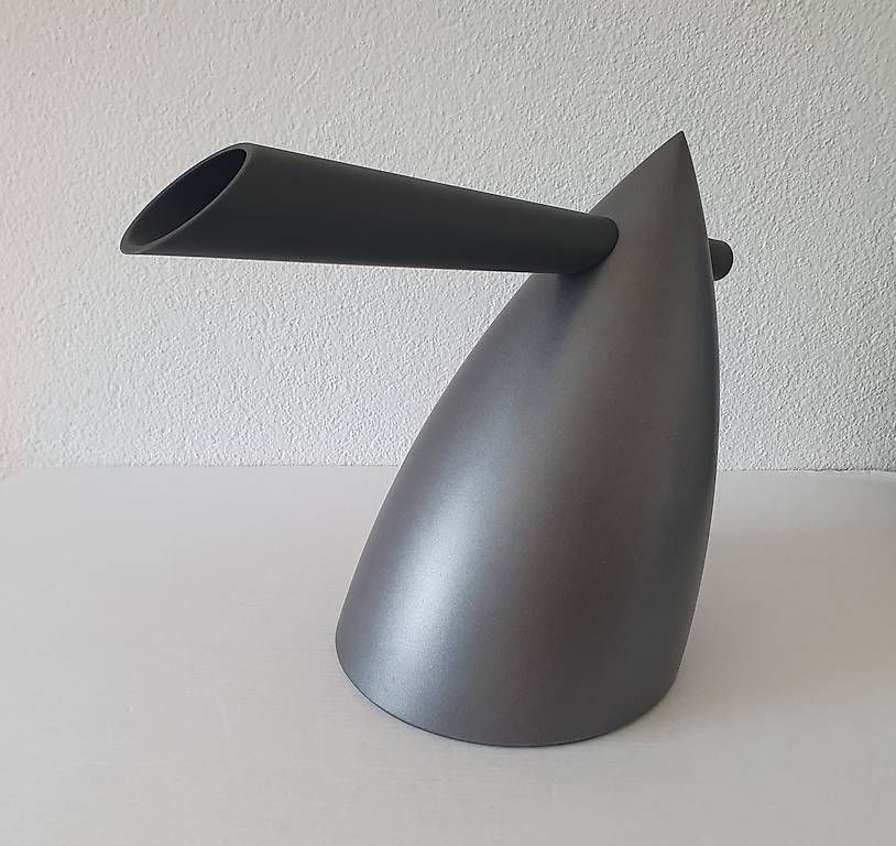 Alessi Bollitori: Alessi/Starck - Wasserkessel 'Hot Bertaa' anthrazit - 1987 – Usato da Rebstein venduto da big_sleeper 1