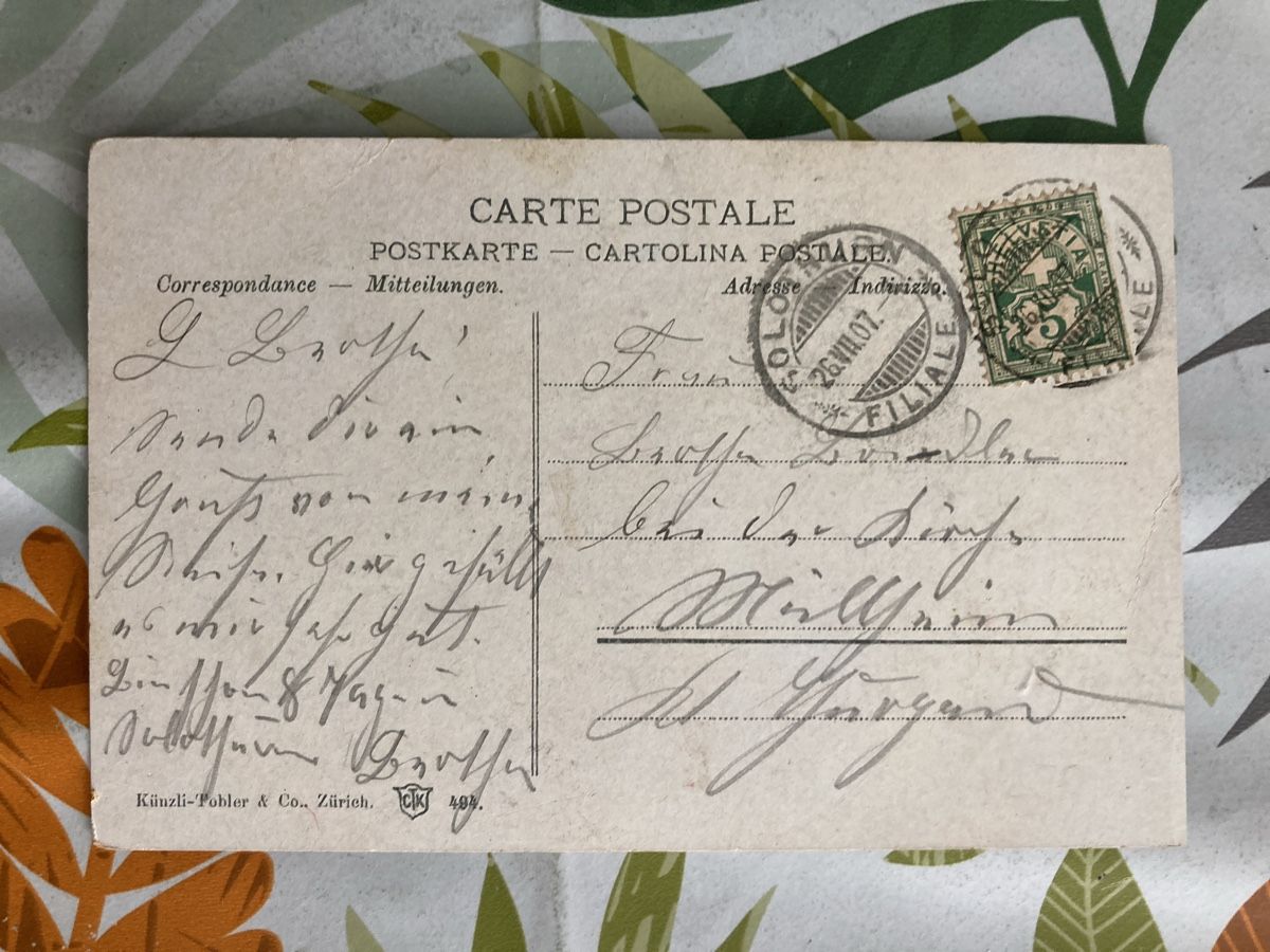 Cartoline postali: 49)AK Solothurn,Postkutsche,1907!  – Usato da Ascona venduto da ruru4150 1