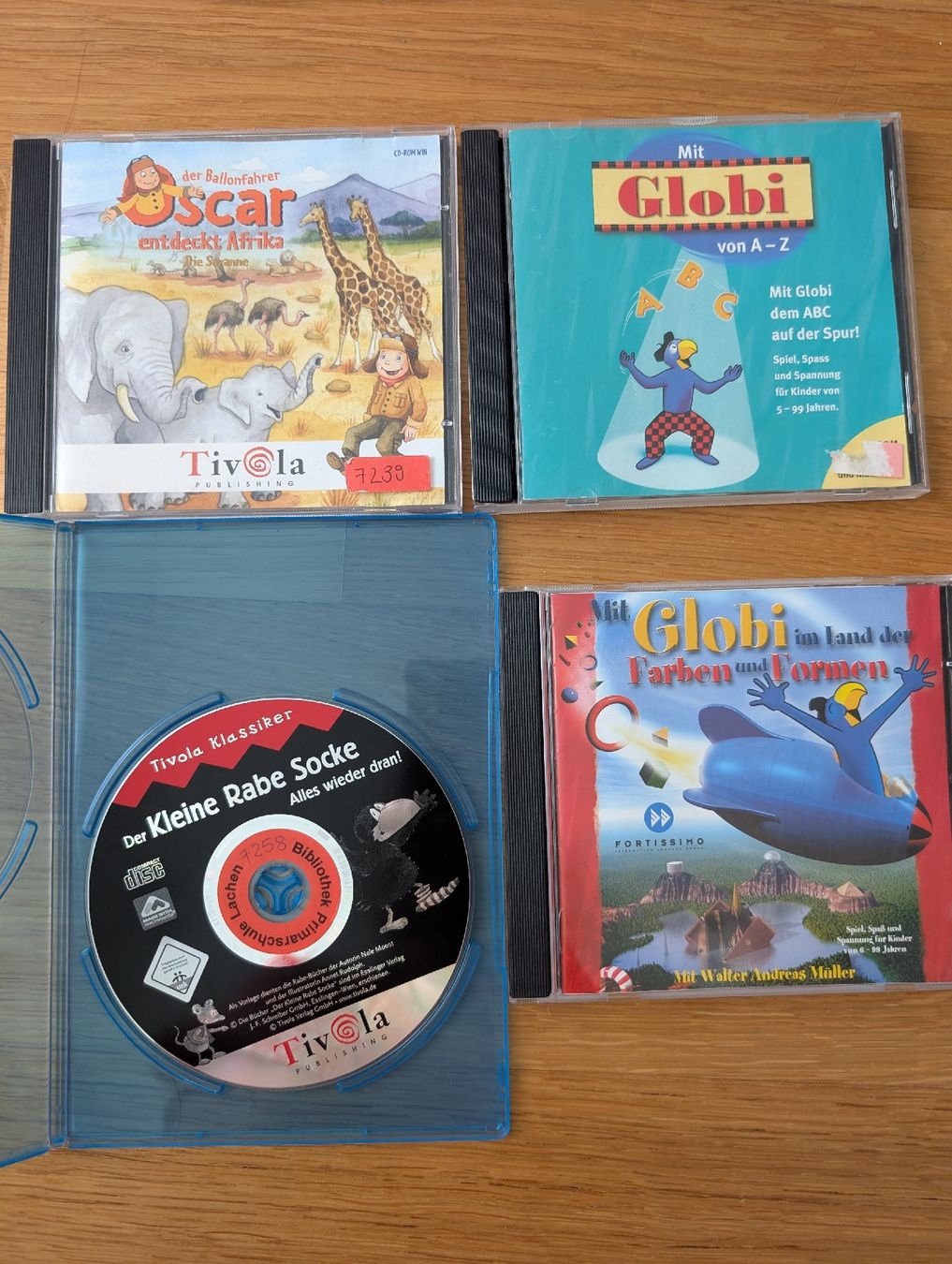 CD & DVD vergini: Lern CD-ROM 4Stück, 2*Globi – Usato da Wädenswil venduto da HummerZH