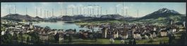 Klapp-AK Luzern, Panoramablick in die Al