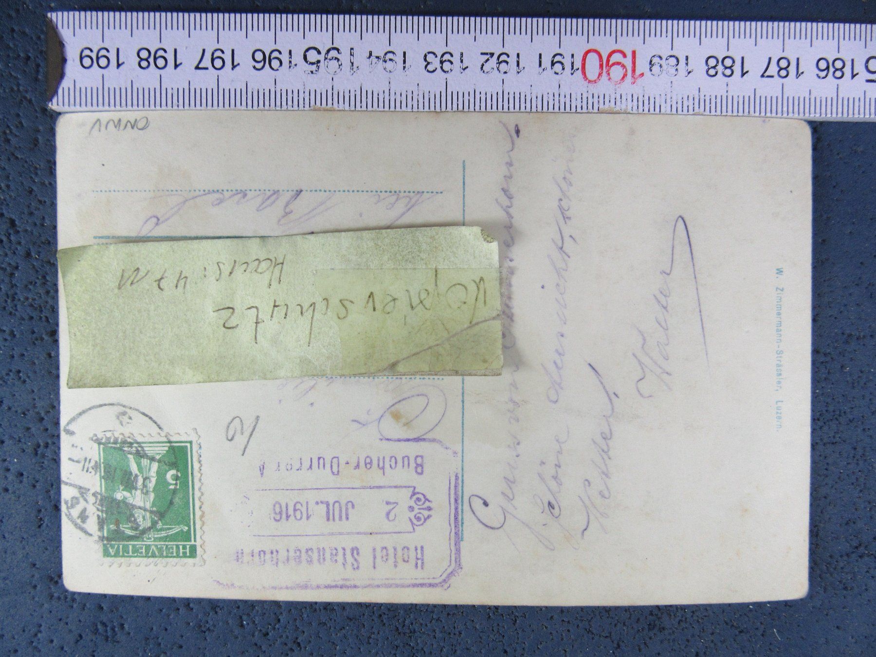 Cartoline postali: STANSERHORN 1916 HOTEL AK ONW – Usato da Ettingen venduto da Hausi4711 1