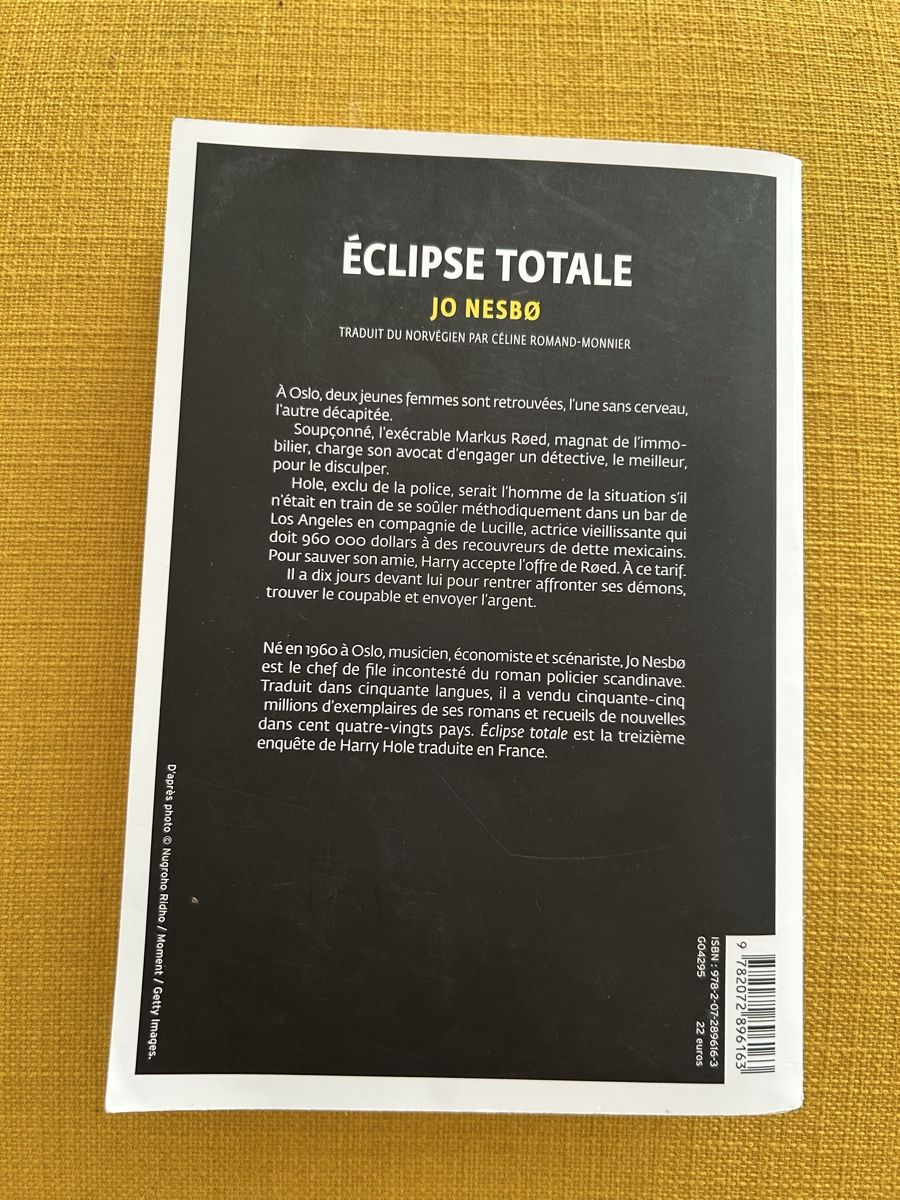 Libri: Harry Hole – Usato da Le Pâquier-Montbarry venduto da atajo 1