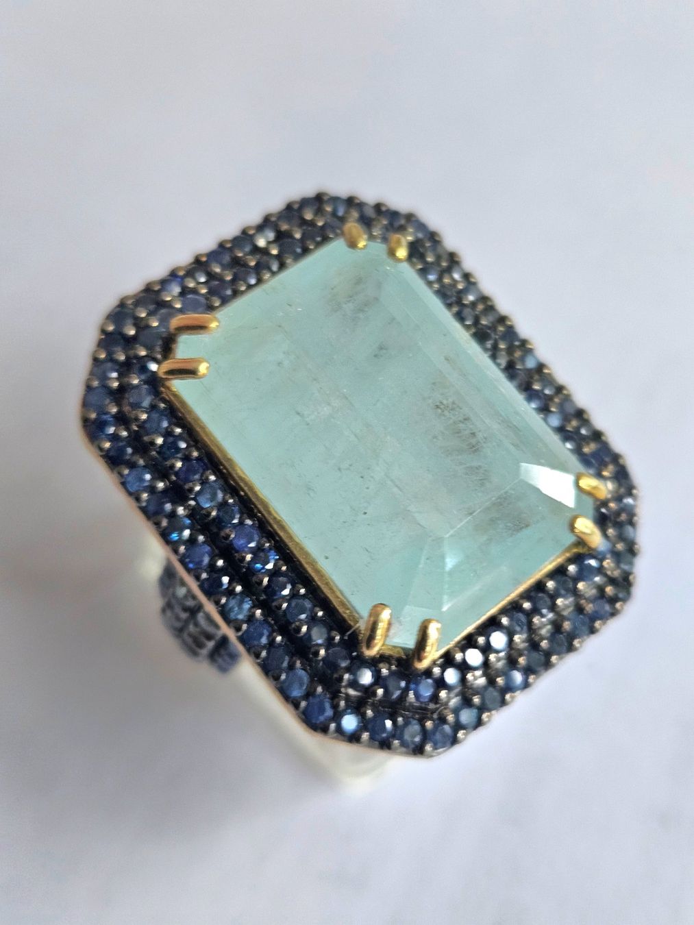 Bagues: Aquamarin Safir Ring – Neuf (Voir description) à Zürich par benedikt12 5