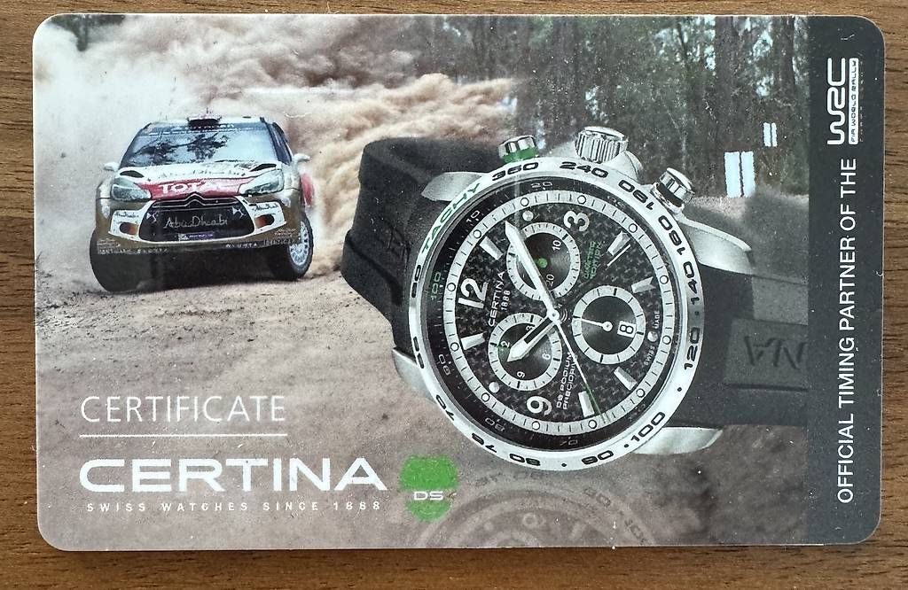 Orologi: Certina DS Podium - Limited Edition WRC – Usato da Aeschi SO venduto da EschlerD 3