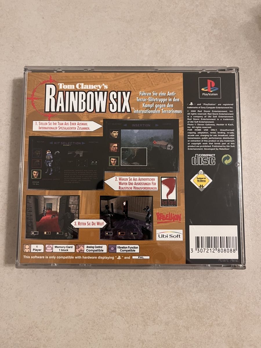Spiele: Tom Clancy's Rainbow Six (PS1) – Gebraucht aus Suhr von SchnapperCH 1
