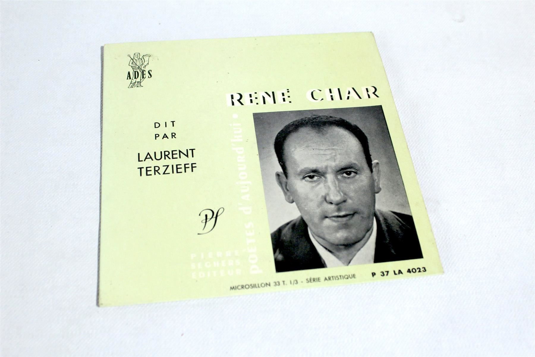 CD: RENE CHAR: Dit Par Laurent Terzieff – Usato da Bern venduto da vinyl-heaven 9