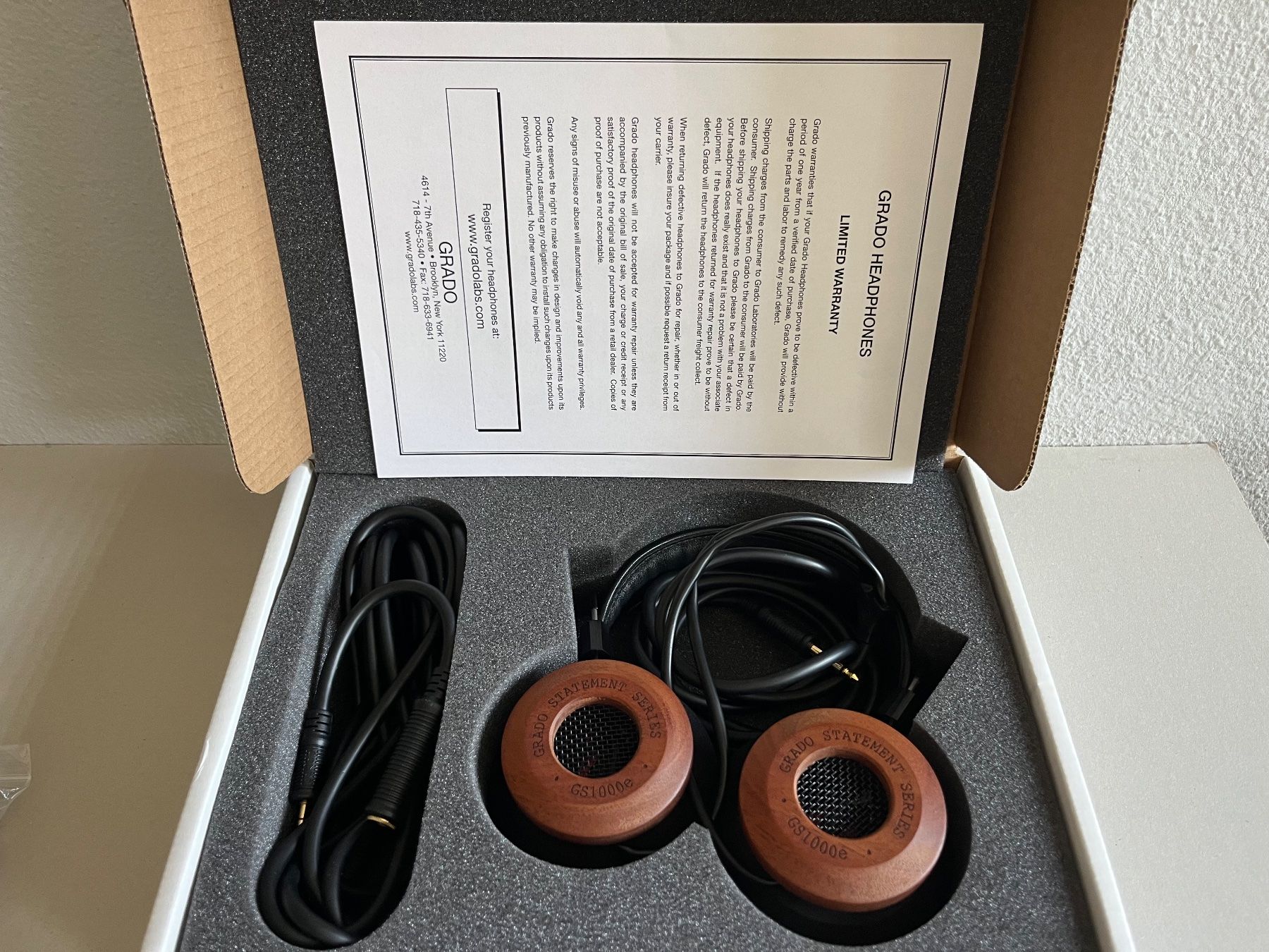 Grado Cuffie: GRADO GS1000e + GRADO RA1 Reference Headphone Hifi Set – Usato da Lugano venduto da LVC 9