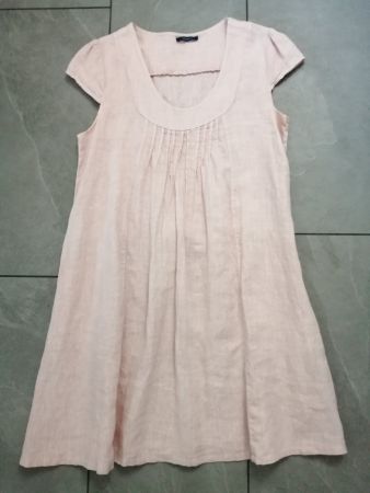 Sommerkleid aus 100% Leinen Gr. 38