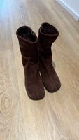 Bottes en daim marron, taille 37, comme neuve