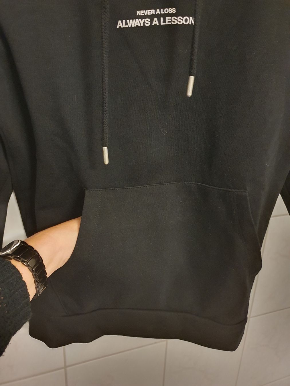 Maglioni & Felpe: Hoodie Kapuzenpullover Schwarz "Never a Loss-Always a Lesson – Nuovo (secondo la descrizione) da Wilen b. Wollerau venduto da Dude_gg 3