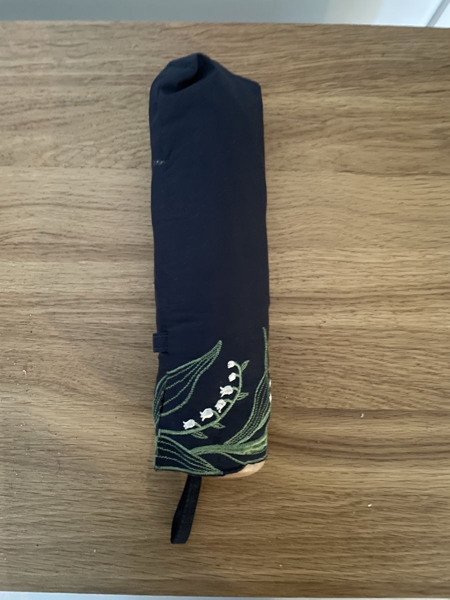 Ombrelli: Umbrella dark with flower pattern, foldable – Usato da Zürich venduto da joh_89d8 1