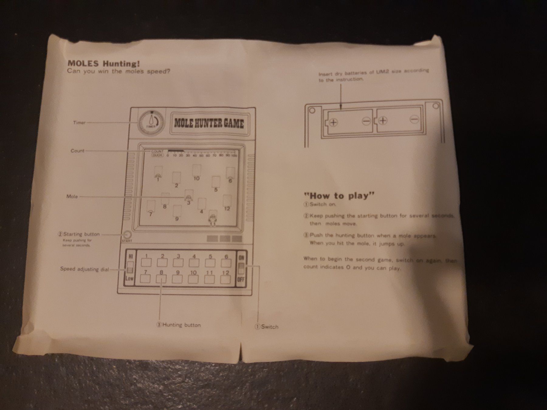 Spiele: Jeu vintage MOLE HUNTER GAME 1980 – Gebraucht aus Belfaux von Fanfouet 3