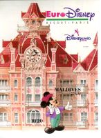 Block "Walt Disney. Micky Maus". Malediven