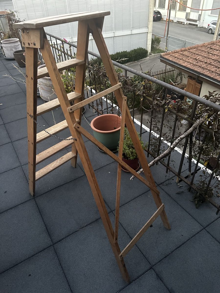 Leitern: Holz-Stehleiter – Gebraucht aus Biel/Bienne von Violetbutterfly 1