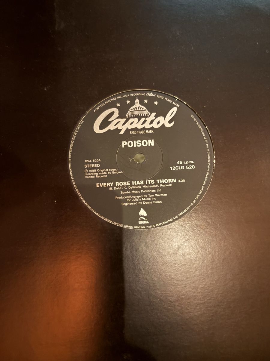 Dischi in vinile: VINYL single POISON rare – Usato da Herzogenbuchsee venduto da warrior77 1