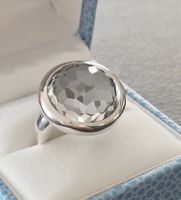 Silber Ring 925 mit facettiertem Bergkristall  - NEU