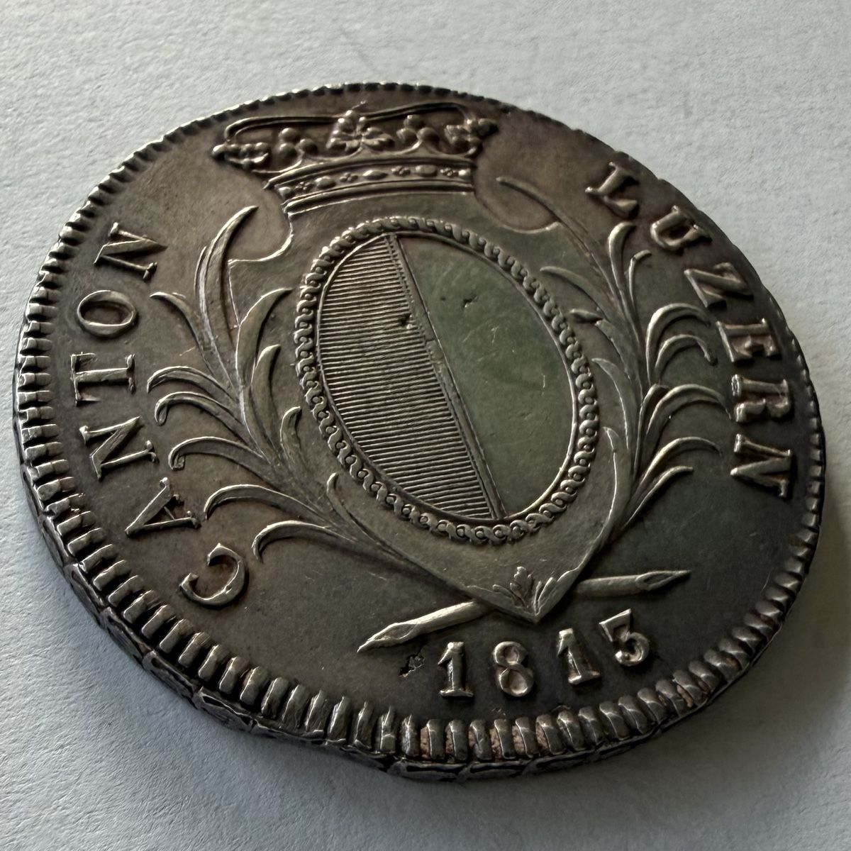 Tutti le monete: 4 Franken Luzern 1813 – Usato da Luzern venduto da LegacyMint 7