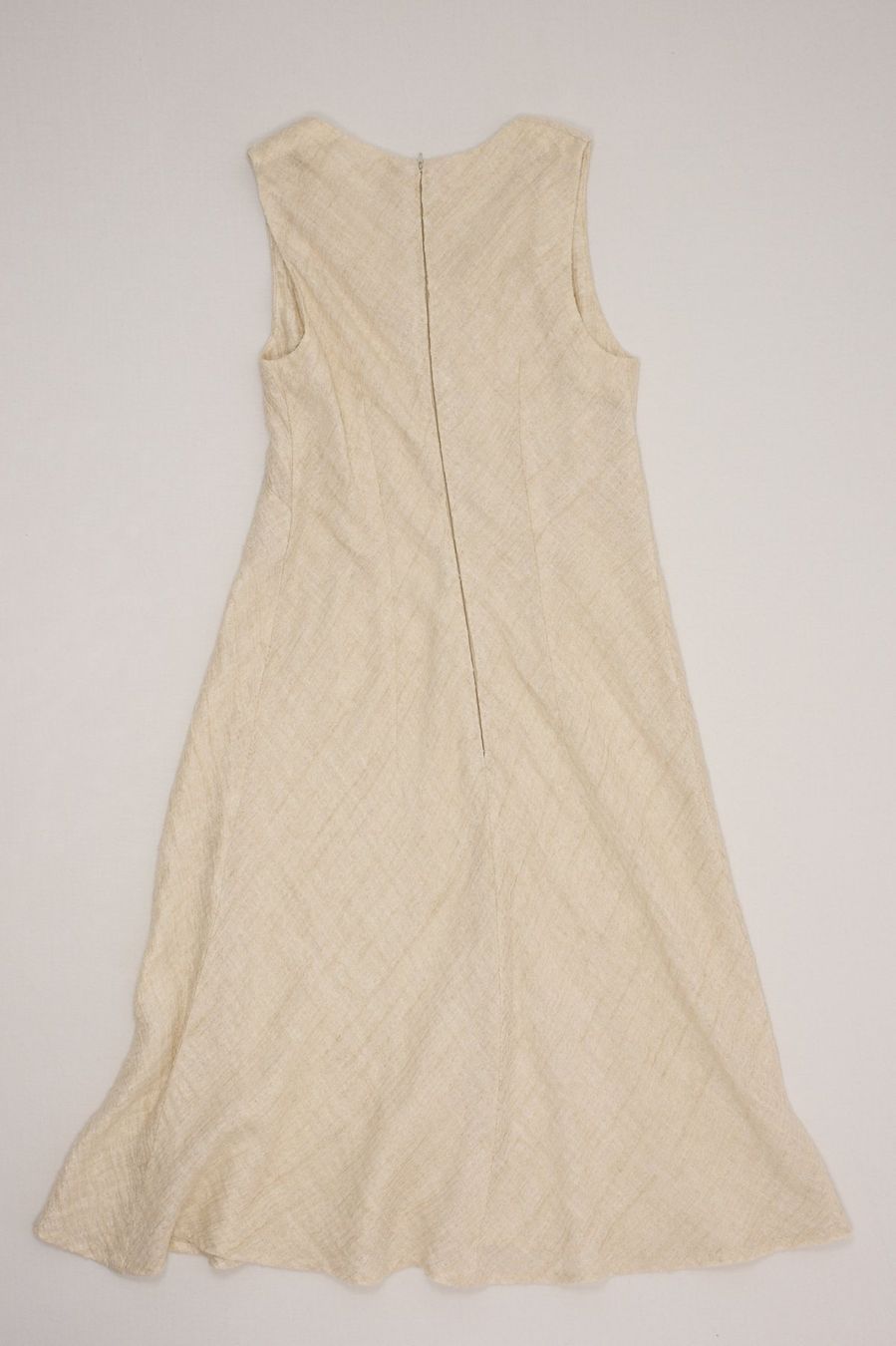 Kleider: Vintage Robe Longue Lin Texturée Beige T. S – Gebraucht aus Fribourg von re-fine 3