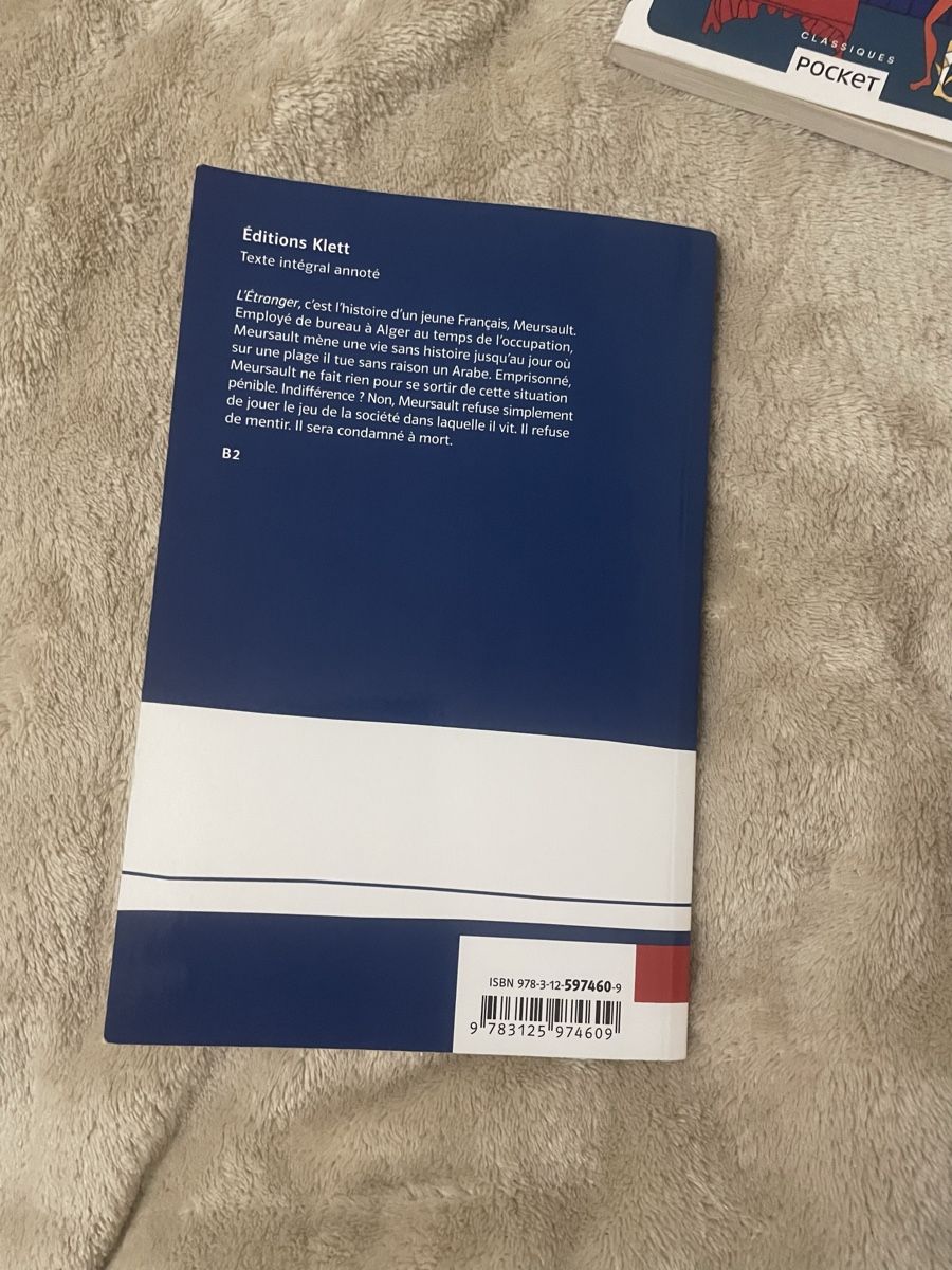 Libri: Albert Camus: L'Étranger – Usato da Zürich venduto da estela22 3