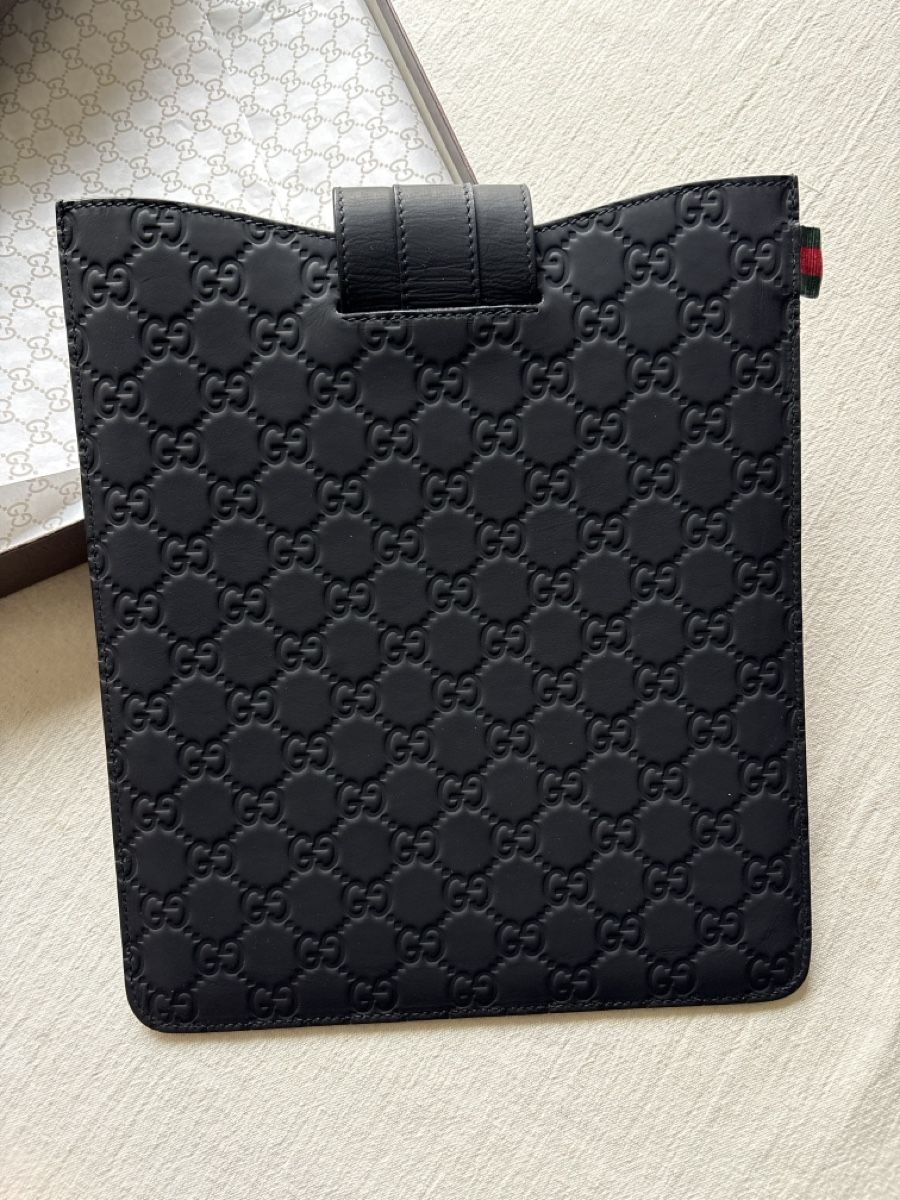 Gucci Borse: Gucci Black Guccissima iPad Case – Nuovo (secondo la descrizione) da Zürich venduto da Menino 2