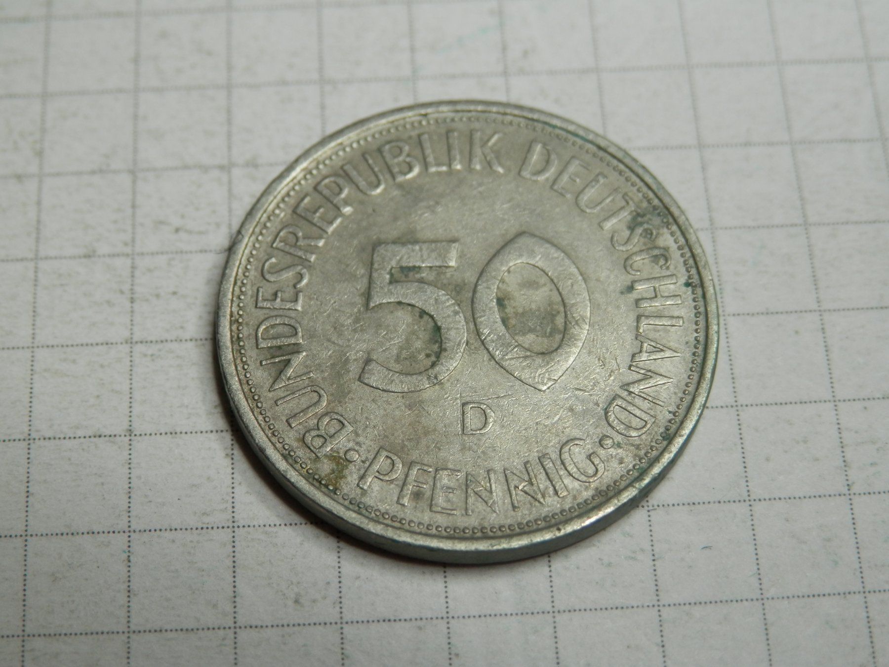 Alle Münzen: Deutschland 50 Pfennig, 1972 D – Gebraucht aus Weiach von weiach81 1