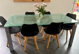 Splendide Table en verre épais Design et robuste