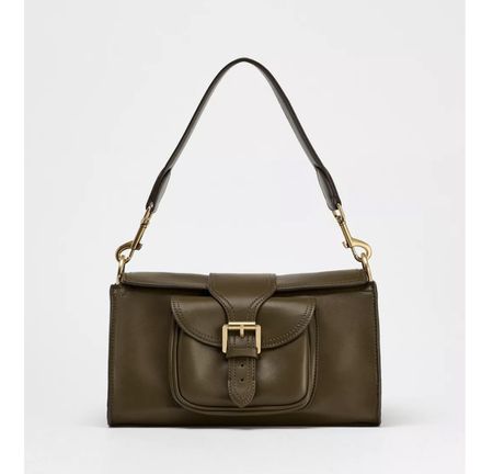 ZARA Schultertasche mit Schnallen-Tasche