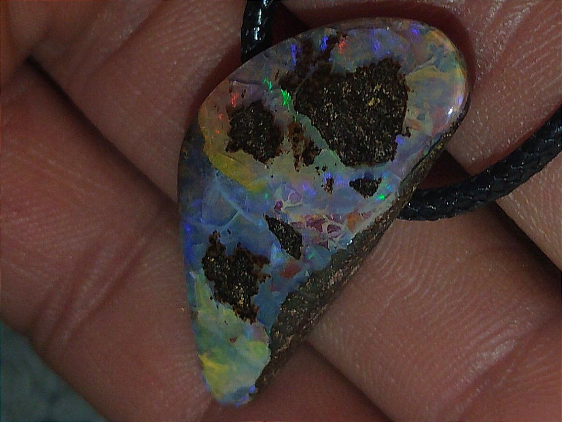 Pietre preziose: Natürlicher Australischer Boulder Opal Anhänger – Usato da Uerkheim venduto da Winwinner 3