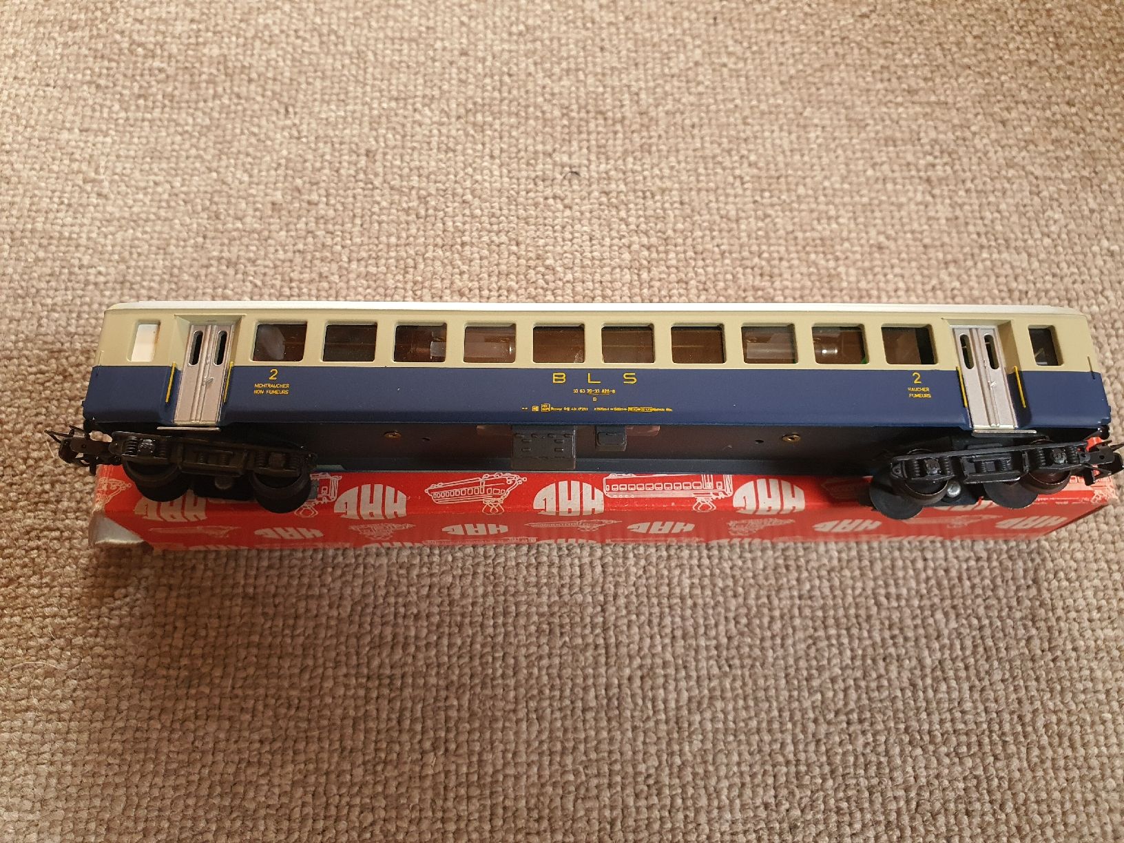 Hag Modellini di ferrovie: Voiture 2em classe BLS HAG – Usato da Lavey-Village venduto da Lofoten93 1