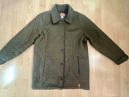 Barbour: Steppjacke, Kurzmantel, tailored Quilt, Khaki, 12 M