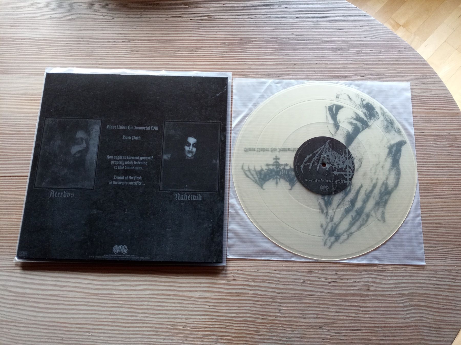 Schallplatten: Ondskapt-Slave Under His Immortal Will 12'' Clear Vinyl EP – Neu (gemäss Beschreibung) aus Brienz BE von INTERNALFIRE 1