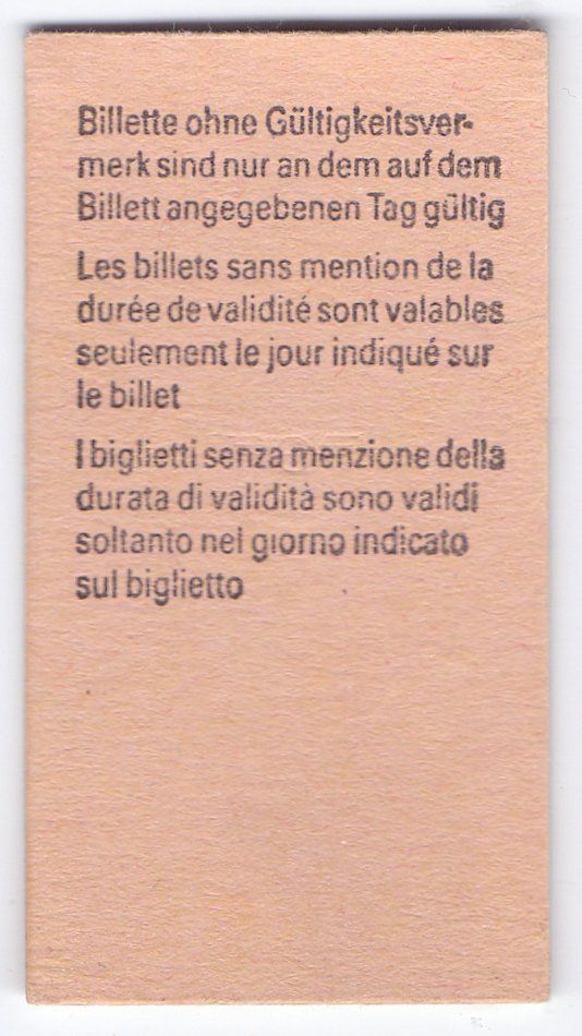 Biglietti: Billette Flamatt - Neuenegg – Usato da Langenthal venduto da Sammlungs_aus 1