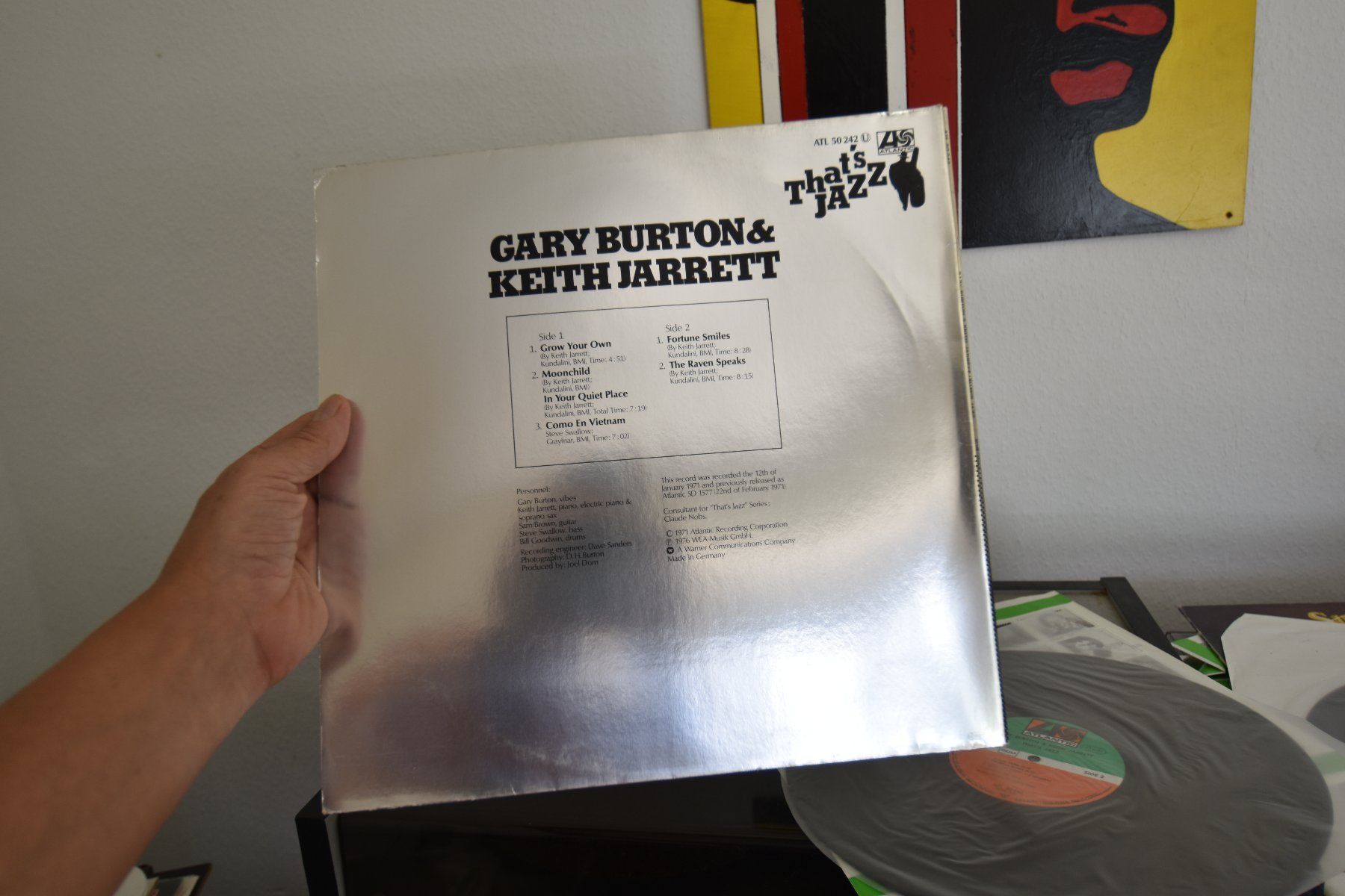 Dischi in vinile: Gary Burton & Keith Jarrett GERMANY LP VG+/VG+ – Usato da Pfaffhausen venduto da mono_rec 2