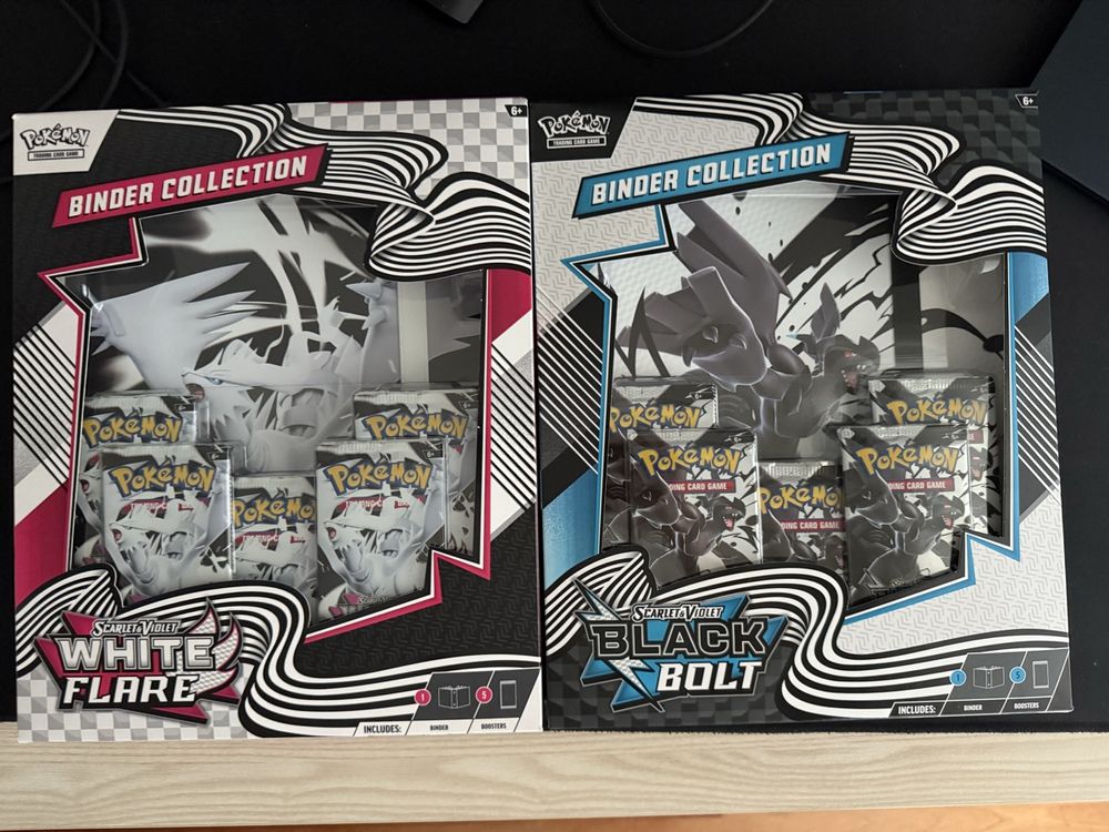 Pokemon Black Bolt und White Flare Binder Collection (Neu und