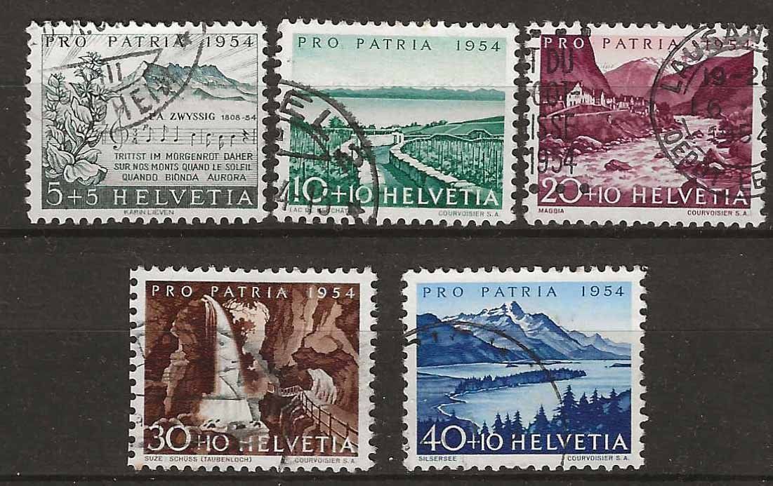 Tutti i francobolli: PP054 - Pro Patria 1954 obl. – Usato da Trélex venduto da Phil_Albert