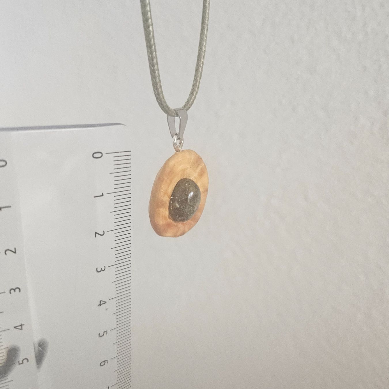 Catenine: Baumperlen - Kette mit Stein – Nuovo (secondo la descrizione) da Biel/Bienne venduto da Aura1 2